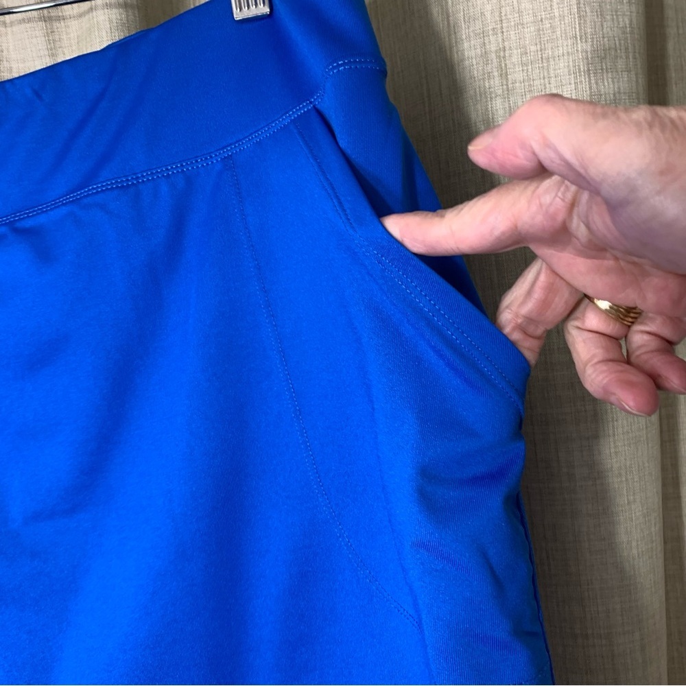 Maggie Lane Royal Blue Skort Skirt Shorts Sz XL Stretch Active Wear Golf Tennis - Picture 4 of 12